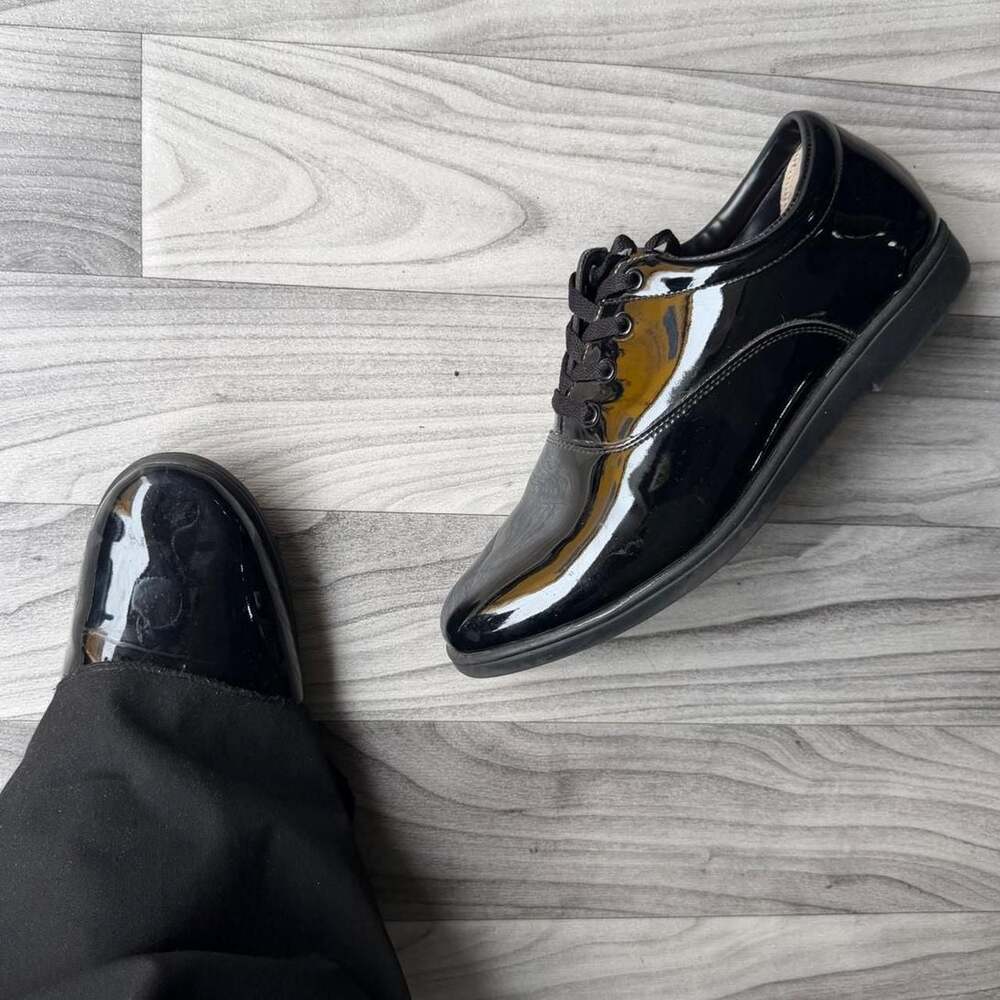 Dinkles Vanguard Black Patent Leather Marching Band Shoes